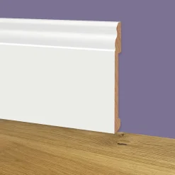 Eternal Parquet Palette 90ML de plinthes DUCALE en EqualWood HI-TEC POLYMERE 120x15x2000mm - BLANC