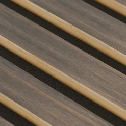 Ps Global Company Panneau Acoustique 11mm - Noyer Foncé - Feutrine Noire - 240x60cm - Lot de 4