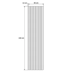 Brand Home Deluxe Panneau acoustique SONIC - 240 x 40 cm