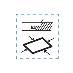 Panneau aggloméré hydro RL4 - 184 x 66 cm, ép.22 mm (vendu au panneau)- Hot