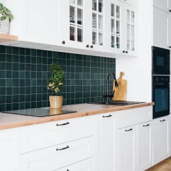 Panneau autocollant 100x50 cm Mosaïque vert bouteille 1 pcs-Tulup Discount