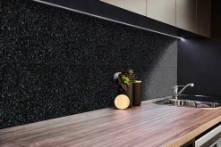 Tulup Panneau autocollant 100x50 cm Sol noir classique 1 pcs