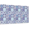 Panneau autocollant 100x50 cm Motif azulejo 1 pcs-Tulup Discount