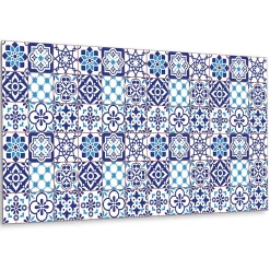 Panneau autocollant 100x50 cm Motif azulejo 1 pcs-Tulup Discount