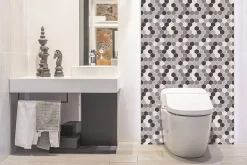 Panneau autocollant 100x50 cm Hexagone 1 pcs-Tulup Outlet