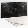 Panneau autocollant 100x50 cm Marbre foncé et or 1 pcs-Tulup Best