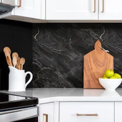 Panneau autocollant 100x50 cm marbre foncé 1 pcs-Tulup Sale