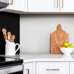 Tulup Panneau autocollant 100x50 cm Briques lumineuses élégantes 1 pcs