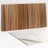 Tulup Panneau autocollant 100x50 cm Lattes de bois 1 pcs