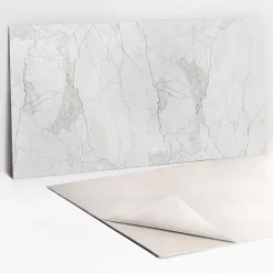 Tulup Panneau autocollant 100x50 cm Marbre délicat 1 pcs