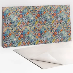 Panneau autocollant 100x50 cm roues orientales 1 pcs-Tulup