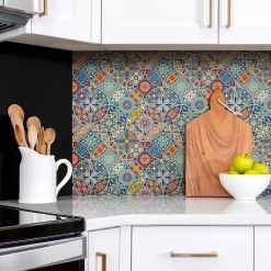 Panneau autocollant 100x50 cm roues orientales 1 pcs-Tulup