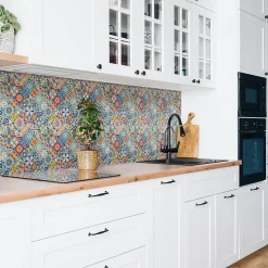 Panneau autocollant 100x50 cm roues orientales 1 pcs-Tulup