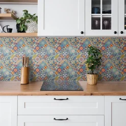 Panneau autocollant 100x50 cm roues orientales 1 pcs-Tulup