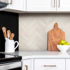 Tulup Panneau autocollant 100x50 cm Parquet clair et délicat 1 pcs