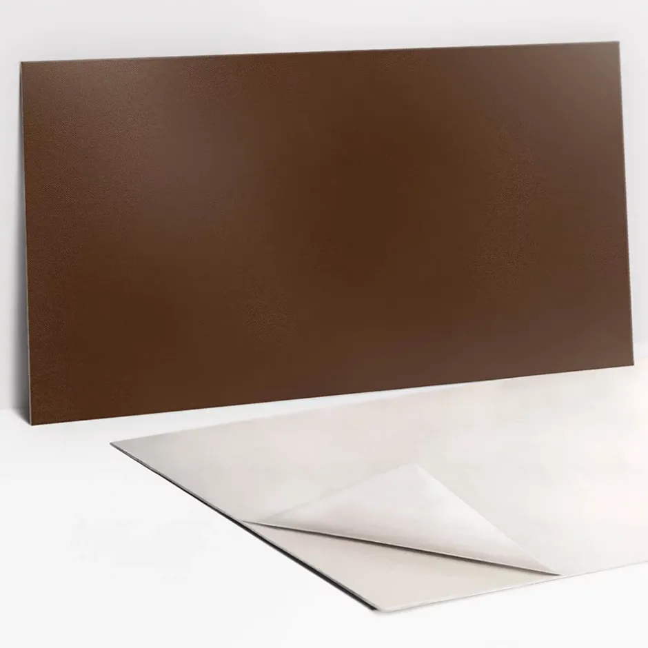 Tulup Panneau autocollant 100x50 cm Couleur marron 1 pcs