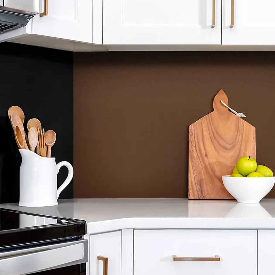 Tulup Panneau autocollant 100x50 cm Couleur marron 1 pcs