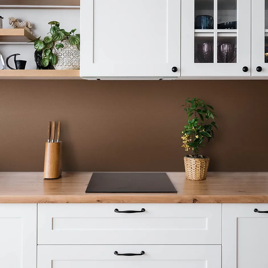 Tulup Panneau autocollant 100x50 cm Couleur marron 1 pcs