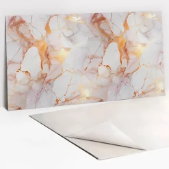 Panneau autocollant 100x50 cm marbre doré 1 pcs-Tulup Clearance
