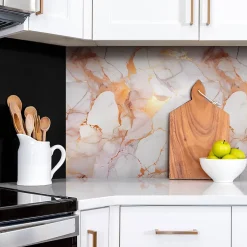 Panneau autocollant 100x50 cm marbre doré 1 pcs-Tulup Clearance