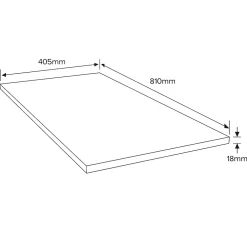 Panneau contreplaqué de feuillus - 81 x 40,5 cm, ép.18 mm (vendu au panneau)- Sale