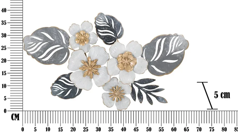 Mauro Ferretti Panneau décoratif 3D en métal multicolore cm 66x5x39