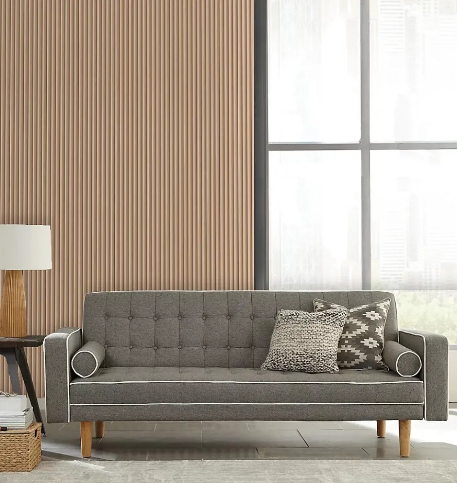 Foge Panneau décoratif fraisé Caiman effet chêne L.280x l.60cm Ep. 1,5cm