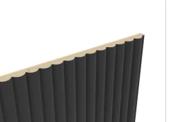 Foge Panneau décoratif fraisé Caiman noir L.280x l.60cm Ep. 1,5cm