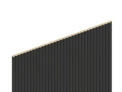 Foge Panneau décoratif fraisé Caiman noir L.280x l.60cm Ep. 1,5cm