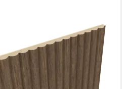 Panneau décoratif fraisé Caiman effet noyer L.280x l.60cm Ep. 1,5cm-Foge Best