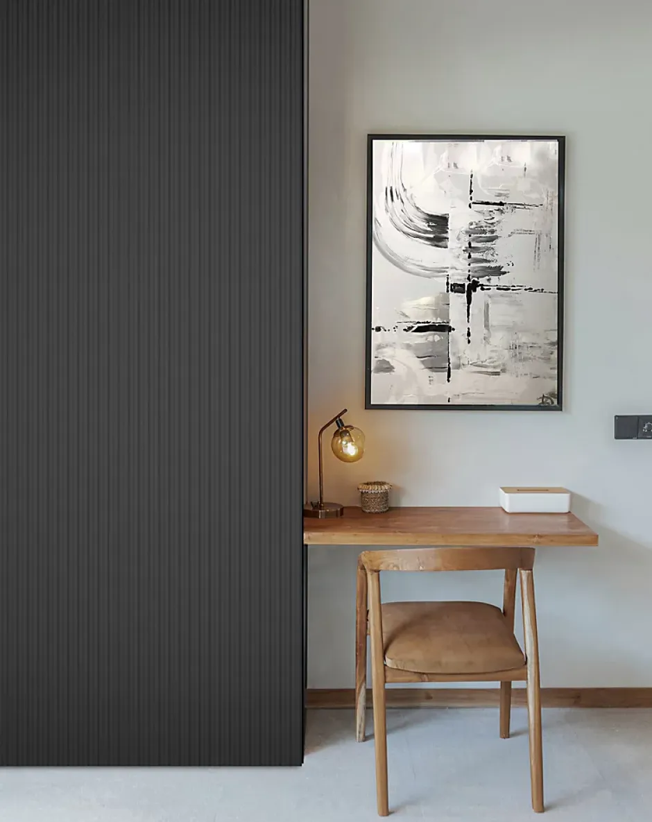 Foge Panneau décoratif fraisé Caiman gris L.280x l.60cm Ep. 1,5cm