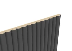 Foge Panneau décoratif fraisé Caiman gris L.280x l.60cm Ep. 1,5cm