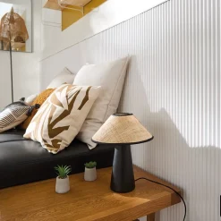 Panneau décoratif fraisé Caiman blanc L.280x l.60cm Ep. 1,5cm-Foge Best