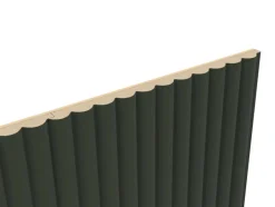 Foge Panneau décoratif fraisé Caiman vert foncé L.280x l.60cm Ep. 1,5cm