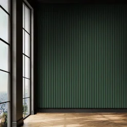 Foge Panneau décoratif fraisé Caiman vert foncé L.280x l.60cm Ep. 1,5cm