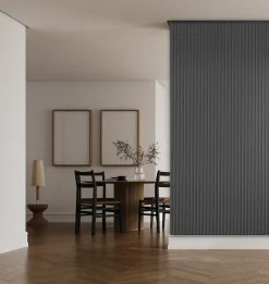 Panneau décoratif fraisé Serval gris L.280x l.60cm Ep. 1,5cm-Foge Outlet