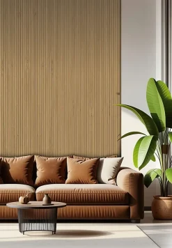 Foge Panneau décoratif fraisé Serval effet chêne L.280x l.60cm Ep. 1,5cm