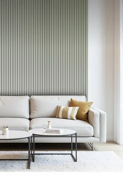 Foge Panneau décoratif fraisé Serval vert olive L.280x l.60cm Ep. 1,5cm