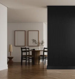 Foge Panneau décoratif fraisé Serval noir L.280x l.60cm Ep. 1,5cm