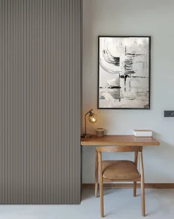 Panneau décoratif fraisé Serval beige L.280x l.60cm Ep. 1,5cm-Foge Sale