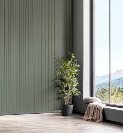 Panneau décoratif fraisé Wallaby vert olive L.280x l.60cm Ep. 1,5cm-Foge Online