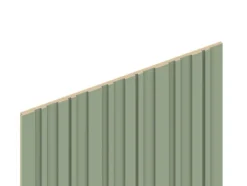 Panneau décoratif fraisé Wallaby vert olive L.280x l.60cm Ep. 1,5cm-Foge Online