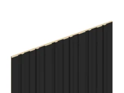 Panneau décoratif fraisé Wallaby noir L.280x l.60cm Ep. 1,5cm-Foge New