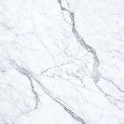 Divina Home Panneau décoratif grès cérame effet marbre, lot de 6, PVC 4,3m², finition UV, 120x60 cm, blanc