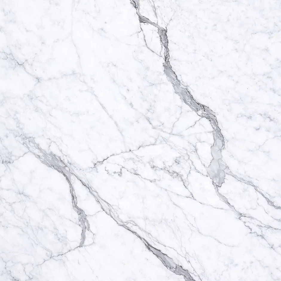 Divina Home Panneau décoratif grès cérame effet marbre, lot de 6, PVC 4,3m², finition UV, 120x60 cm, blanc