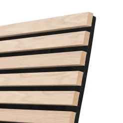 Atmosphera Créateur D'Intérieur Panneau décoratif mural Colva beige fond noir 240x60cm - Atmosphera