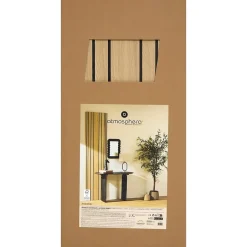 Panneau décoratif mural Colva beige fond noir 120x60cm - Atmosphera-Atmosphera Créateur D'Intérieur New