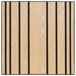 Panneau décoratif mural Colva beige fond noir 60x60cm - Atmosphera-Atmosphera Créateur D'Intérieur Clearance