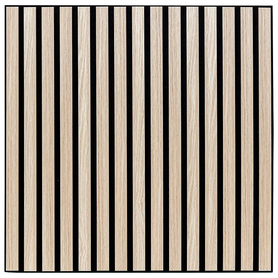 Panneau décoratif mural Colva beige fond noir 60x60cm - Atmosphera-Atmosphera Créateur D'Intérieur Best