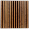 Panneau décoratif mural Colva bois foncé 60x60cm - Atmosphera-Atmosphera Créateur D'Intérieur Online
